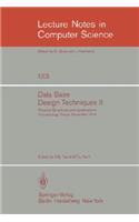 Data Base Design Techniques II: Physical Structures and Applications. Proceedings, Tokyo, November 1979