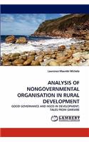 Analysis of Nongovernmental Organisation in Rural Development: (English)