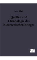 Quellen und Chronologie des Kleomenischen Krieges: (German)