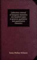 LABORATORY MANUAL OF INORGANIC CHEMISTR