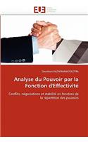 Analyse Du Pouvoir Par La Fonction d'Effectivité