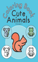 Cute Animals Coloring Book - Volume 2