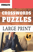 Crosswords Puzzles: Fungate Crosswords Easy large print crossword puzzle books for seniors - Classic Vol.41