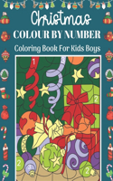 Christmas Colour By Number Coloring Book For Kids Boys