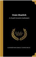 Orain Ghaelich