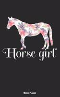 Horse Girl Weekly Planner