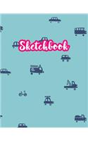 Sketchbook: Cute Drawing Note Pad and Sketch Book for Kids, Girls and Adult - Large 8.5 x 11 Matte Cover with White Interior (Perfect for Sketching, Coloring, W