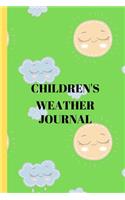 children's weather journal: Daily notebook for Young Backyard Meteorologists to Log, Draw and Write a Story About the Weather