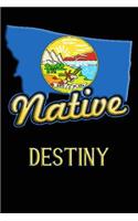 Montana Native Destiny: College Ruled Composition Book