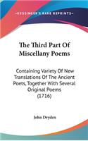 The Third Part Of Miscellany Poems