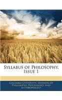 Syllabus of Philosophy, Issue 1