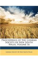 Proceedings of the Linnean Society of New South Wales, Volume 16