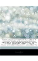 Articles on Fictional Australian People of Italian Descent, Including: Rick Alessi, Marco Alessi, Caroline Alessi, Benito Alessi, Carmella Cammeniti,