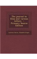 Journal to Eliza and Various Letters: (English)