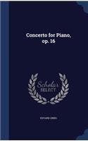 Concerto for Piano, op. 16