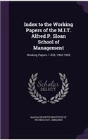 Index to the Working Papers of the M.I.T. Alfred P. Sloan School of Management: Working Papers 1-435, 1962-1969(English)