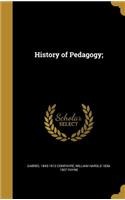 History of Pedagogy;