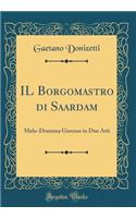 Il Borgomastro Di Saardam: Melo-Dramma Giocoso in Due Atti (Classic Reprint)