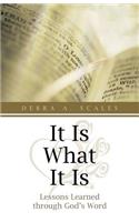 It Is What It Is: Lessons Learned Through God's Word