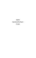 Uganda Operational Plan Report FY 2013