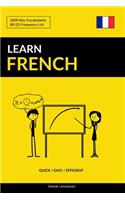 Learn French - Quick / Easy / Efficient: 2000 Key Vocabularies