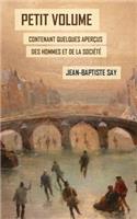 Petit volume contenant quelques apercus des hommes et de la societe