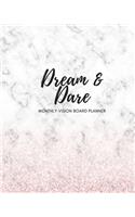 Dream & Dare Monthly Vision Board Planner