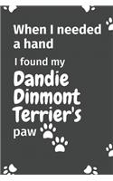 When I needed a hand, I found my Dandie Dinmont Terrier's paw: For Dandie Dinmont Terrier Puppy Fans