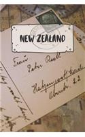 New Zealand: Ruled Travel Diary Notebook or Journey Journal - Lined Trip Pocketbook for Men and Women with Lines