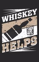 Whiskey Helps: Whiskey Helps Notebook /Mindmap / Diary Great Gift for Whiskey or any other occasion. 110 Pages 6" by 9"