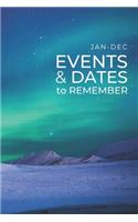 JAN-DEC Events & Dates to Remember: Minimalists Important & Special Dates Log Book - Year-Long Monthly Organizer for Birthdays, Anniversaries, Appointments, etc. - Simple Reminder - Sn