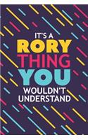 It's a Rory Thing You Wouldn't Understand