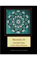 Mandala 24: Geometric Cross Stitch Pattern