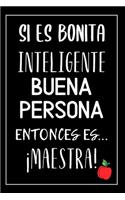 Cuaderno Con Frase Para Maestras