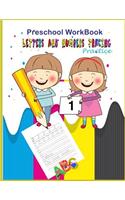 Preschool Workbook letters and Number Tracing Practice