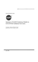 Summary of Easm Turbulence Models in Cfl3d with Validation Test Cases
