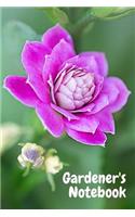 Gardener's Notebook: Blank, Medium College Ruled Journal, 6 x 9 inches; 15.2 x 22.9 cm
