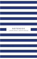 Notebook Linear Series - Danish Design: Narrow-Ruled, 120-page, Lined, 5.5 x 8.5 in (13.97 x 21.59 cm)