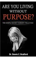 Are You Living Without Purpose?: The Simple Secret Nobody Tells You: How to Eliminate Anxiety