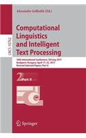 Computational Linguistics and Intelligent Text Processing: 18th International Conference, Cicling 2017, Budapest, Hungary, April 17-23, 2017, Revised Selected Papers, Part II
