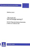 «Too Much Wit and Not Enough Warning»?