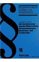 Der Gerichtsstand und die Vollstreckung im internationalen Speditions- und Frachtrecht