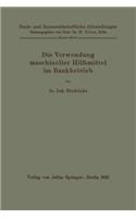 Die Verwendung Maschineller Hilfsmittel Im Bankbetrieb