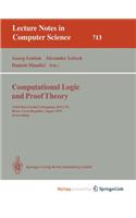 Computational Logic and Proof Theory
