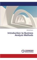 Introduction to Business Analysis Methods