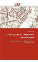 Architecture Et Littérature En Dialogue