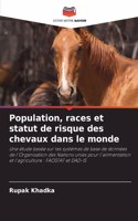 Population, races et statut de risque des chevaux dans le monde