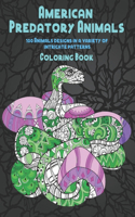 American Predatory Animals - Coloring Book - 100 Animals designs in a variety of intricate patterns
