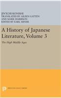 A History of Japanese Literature, Volume 3