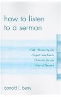 How to Listen to a Sermon